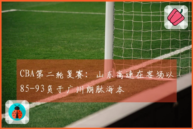 CBA第二轮复赛：山东高速在客场以85-93负于广州朗肽海本